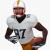 black male football player 3d model turbosquid