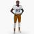 football player without helmet 3d model turbosquid