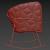 powder coated steel rocking armchair 3d model garda furniture