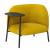 Corner fabric armchair with integrated magazine rack bross 3d model