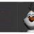 white snowman with a carrot nose 3d model rigged turbosquid