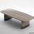 rectangular and curved Dining Table 3d model by Holly Hunt