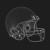3d model of a football helmet